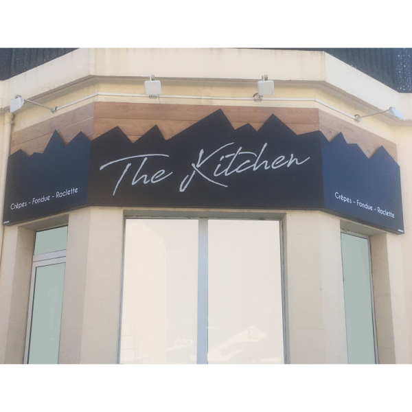 Enseigne métal et bois