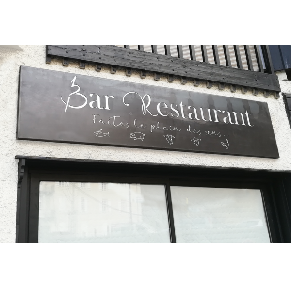Enseignes Bistrot lumineuses en métal