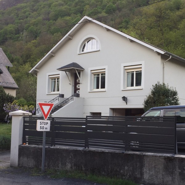 Garde corps brise vue métal