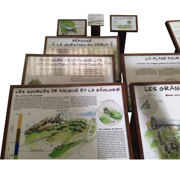 Pupitres rouille naturelle stabilisée